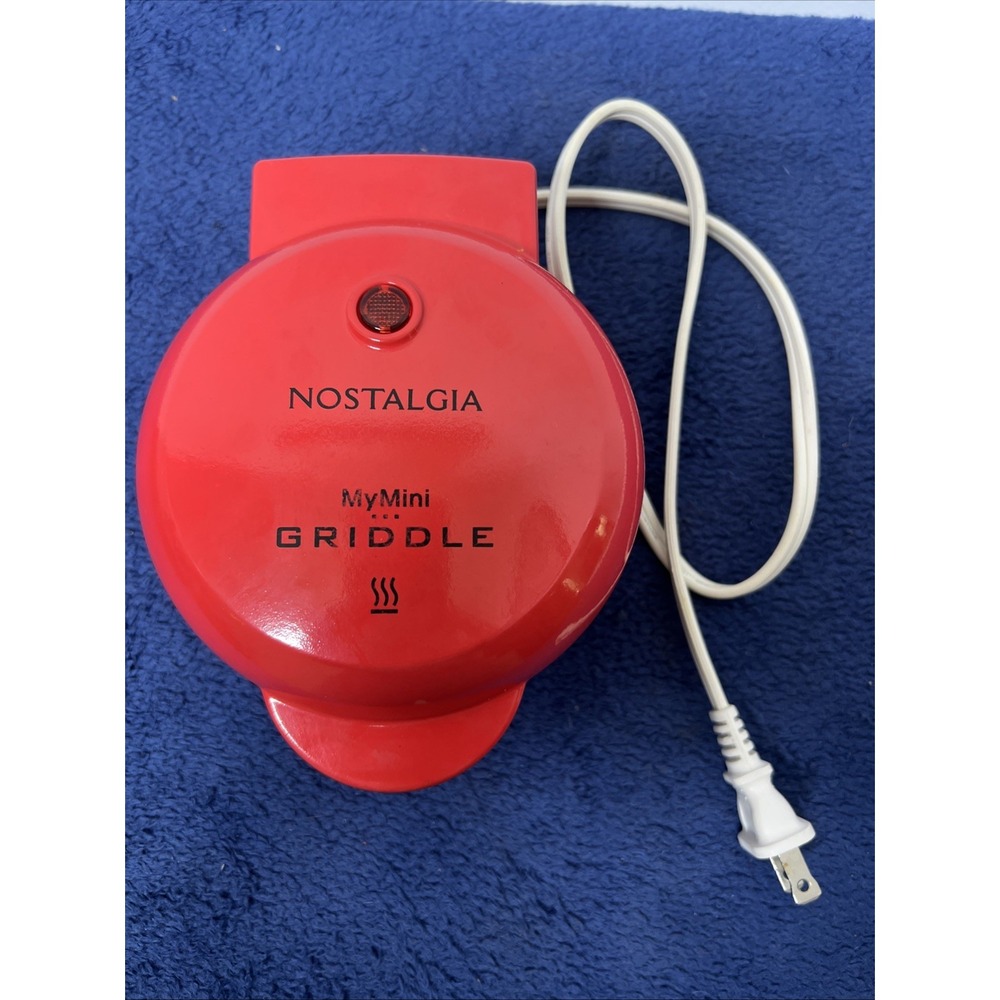 Nostalgia My Mini 5" Non‎ Stick Surface Griddle-Burgers Pancakes Cookies Eggs